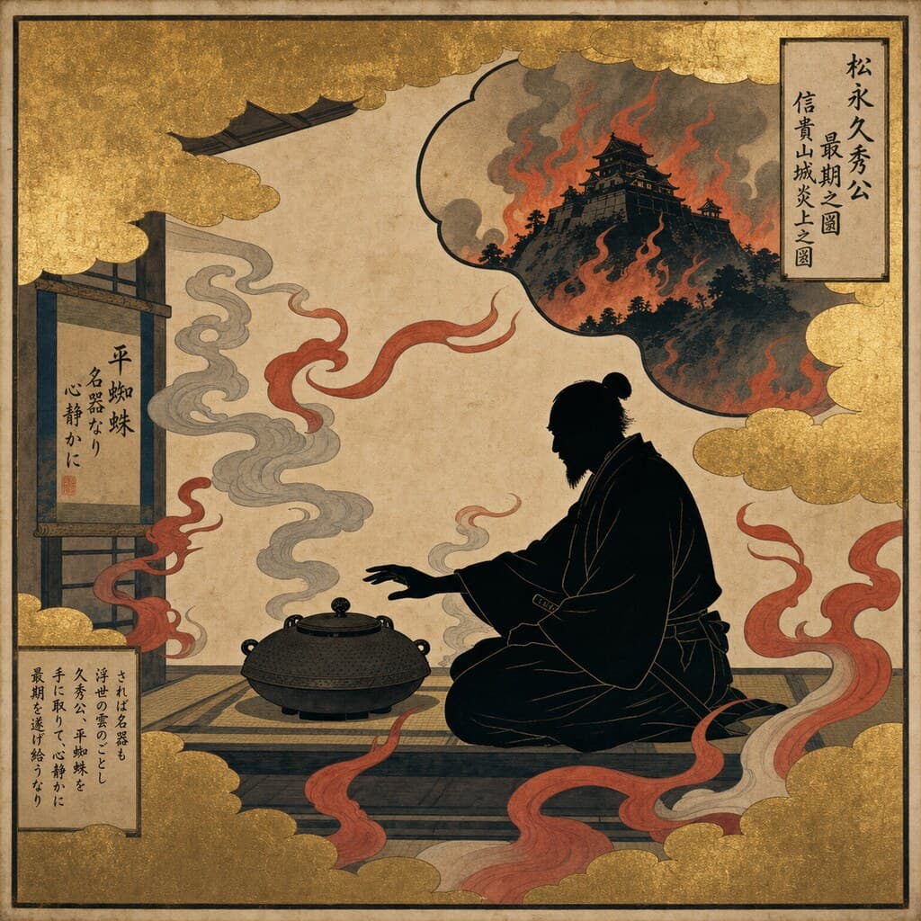 平蜘蛛茶釜と爆死伝承