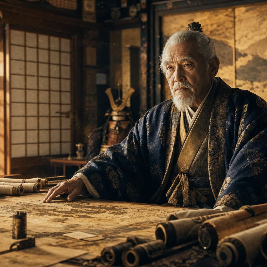 晩年の元就・吉田郡山城