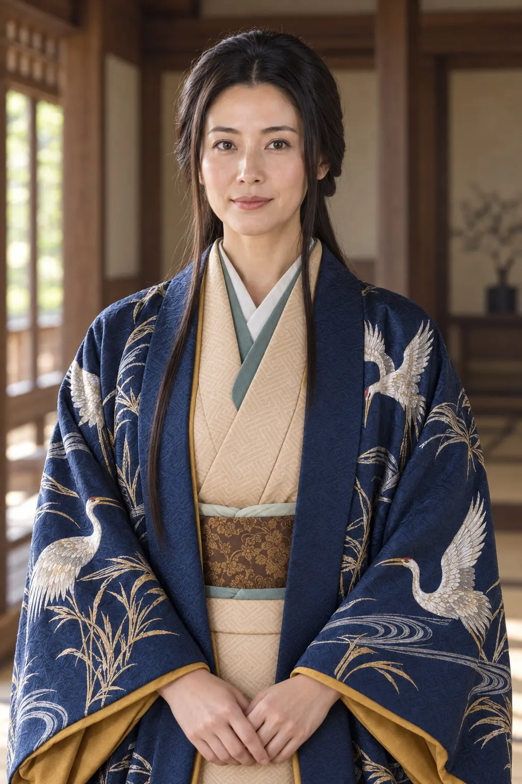 明智熙子の肖像(AI生成イメージ)