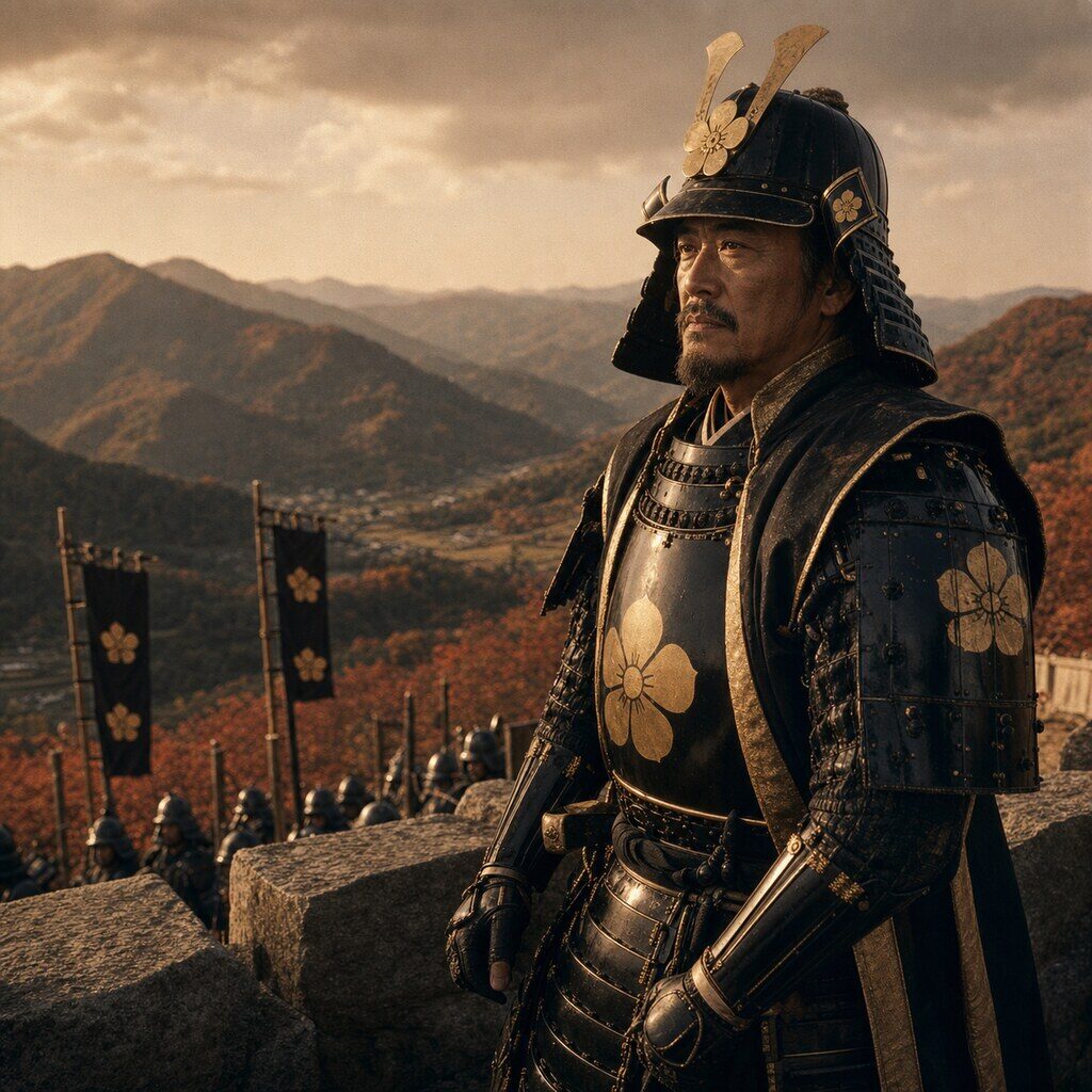 丹波亀山城址(AI生成イメージ)