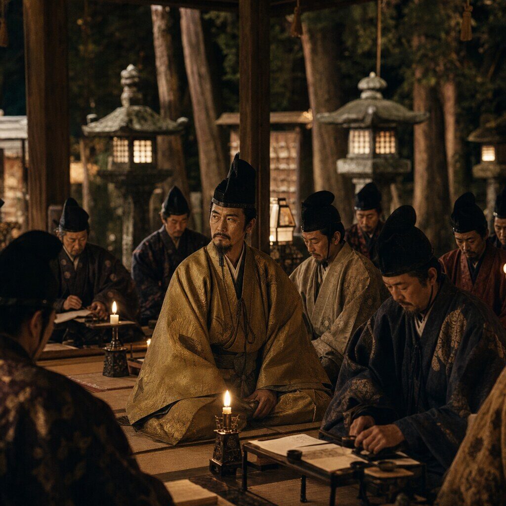 愛宕山・愛宕百韻の会(AI生成イメージ)