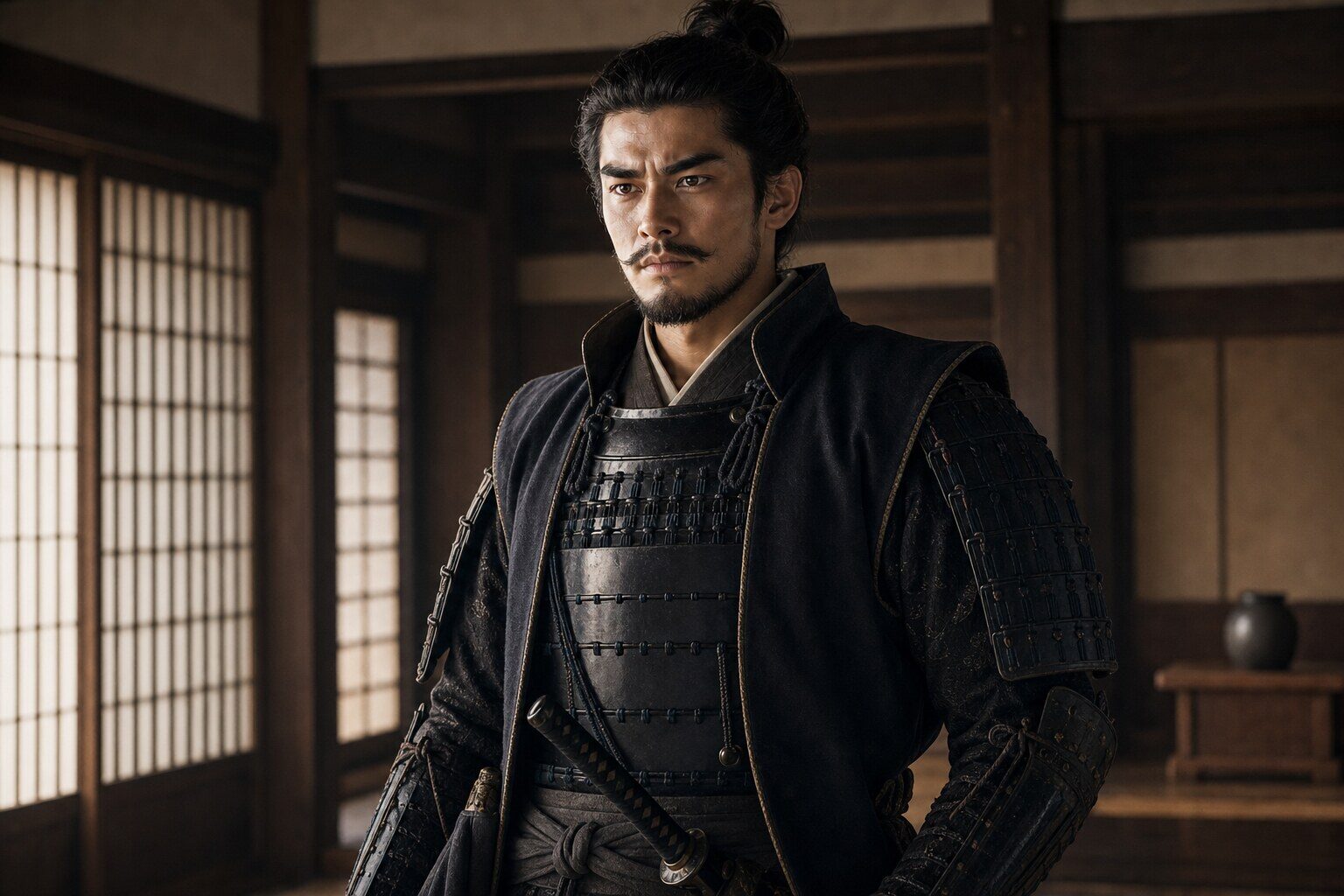 武田一門の貴公子として育った若き日の信君（AI生成イメージ）