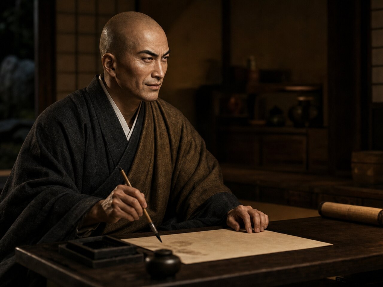 京の情勢を書状にしたためる恵瓊
