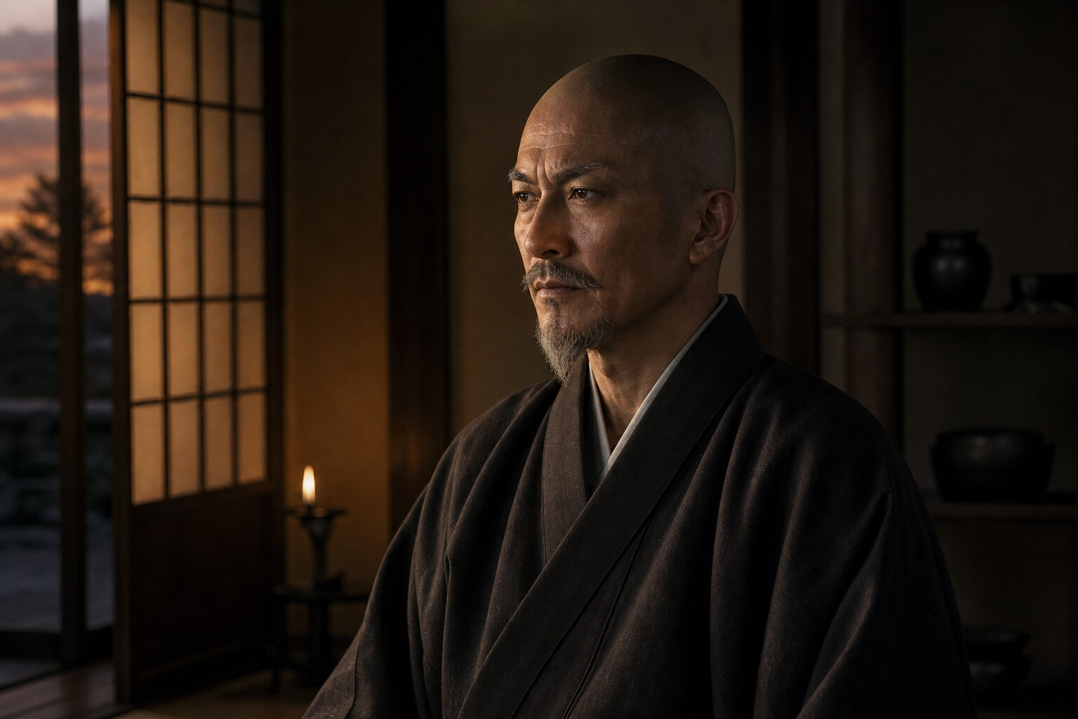 剃髪して昌山道休と号した晩年の義昭