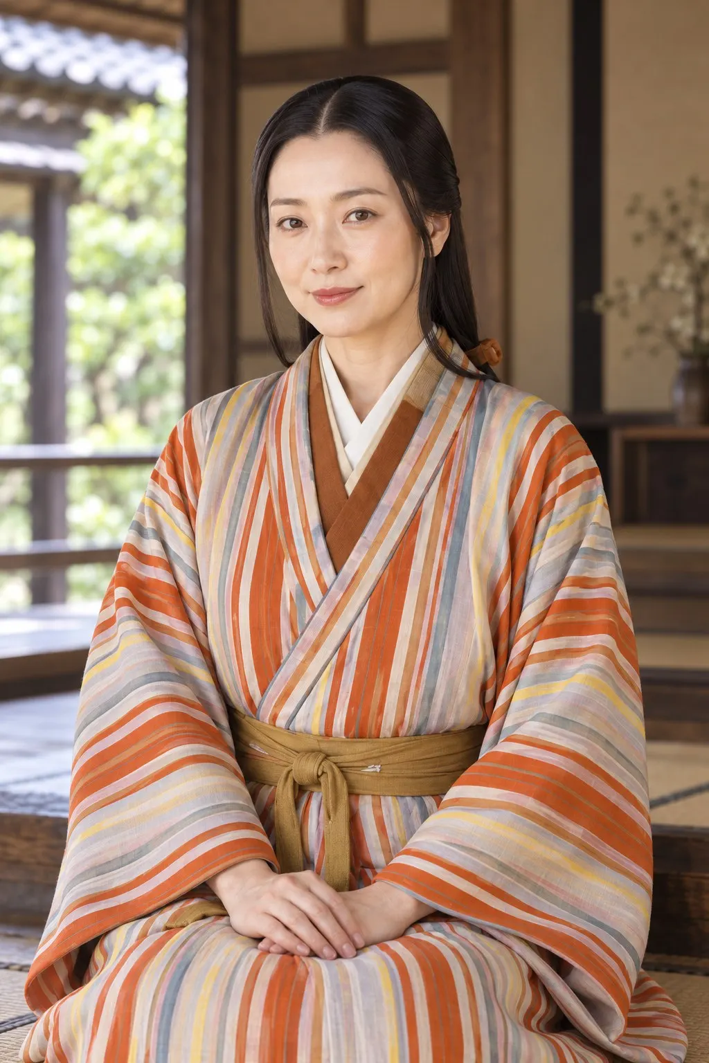 綾御前の肖像(AI生成イメージ)