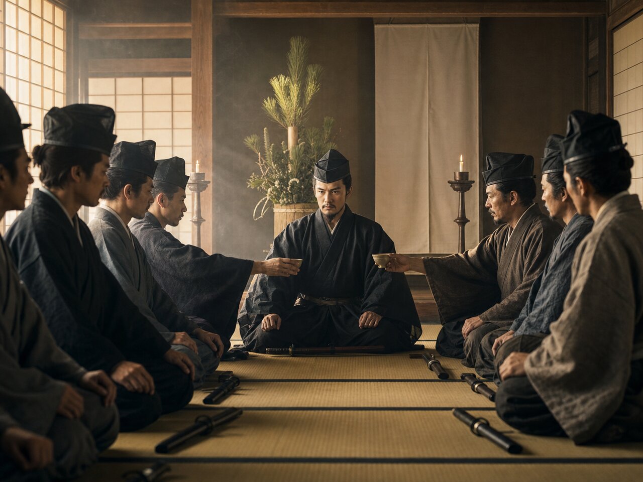 三木城下に集う別所七家の威光