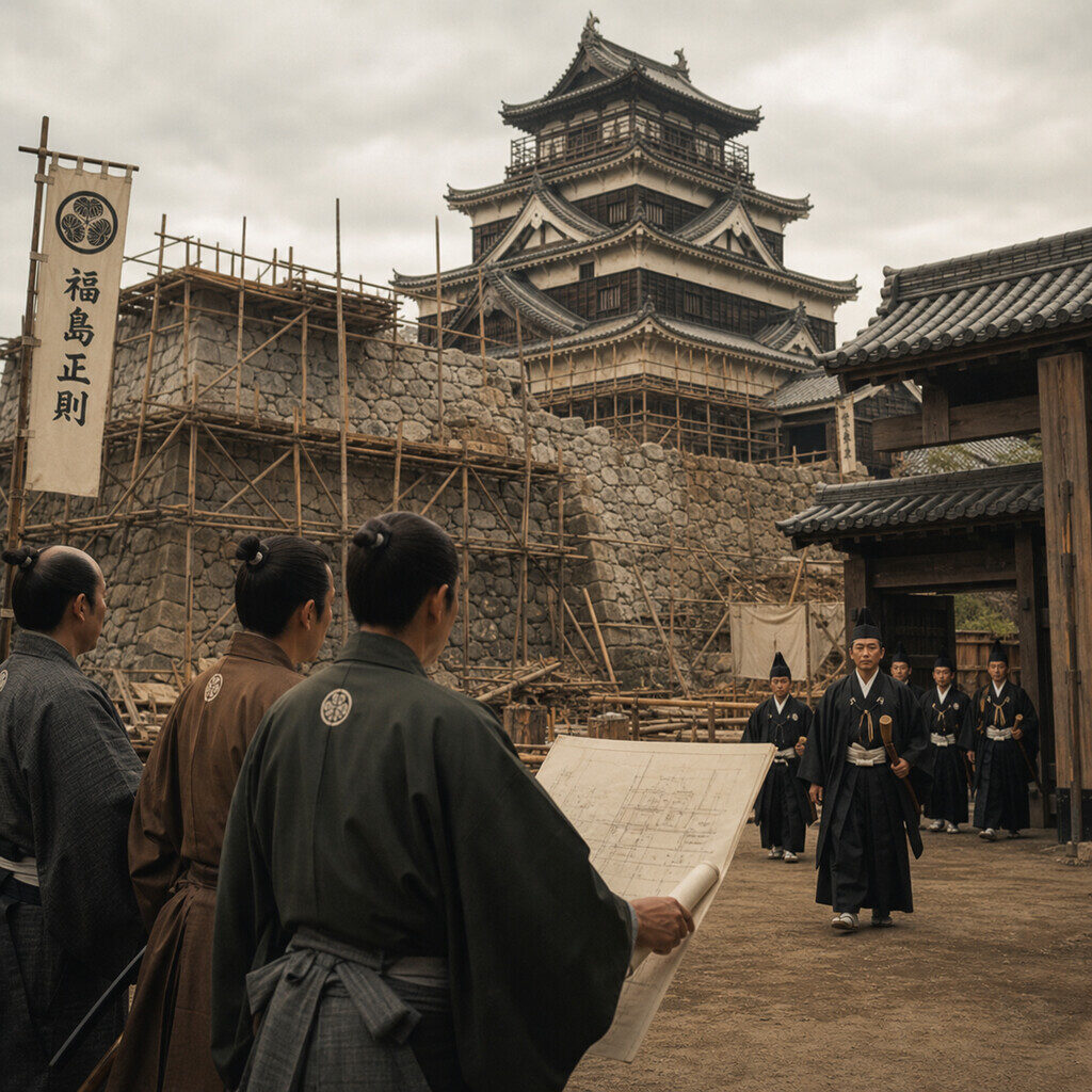 広島城修築・幕府の追及(AI生成イメージ)