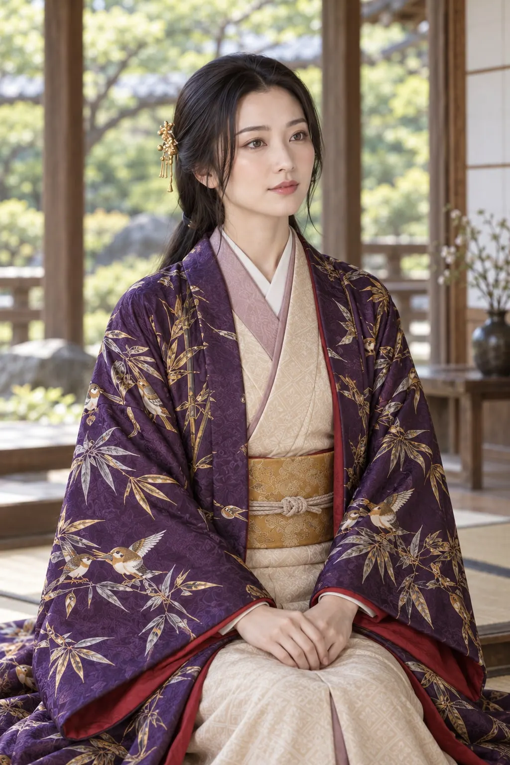 早川殿の肖像（AI生成イメージ）
