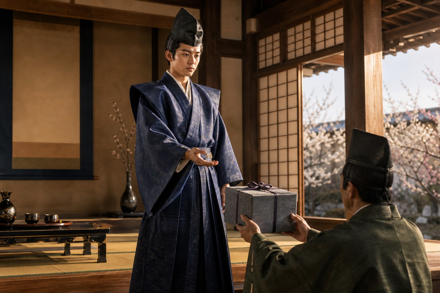 若き日の氏政、三国同盟の象徴として黄梅院を迎える(AI生成イメージ)