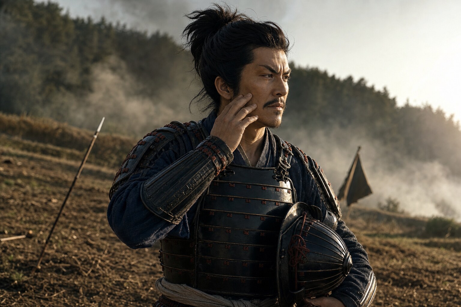 若き日の氏康・傷の伝承(AI生成イメージ)