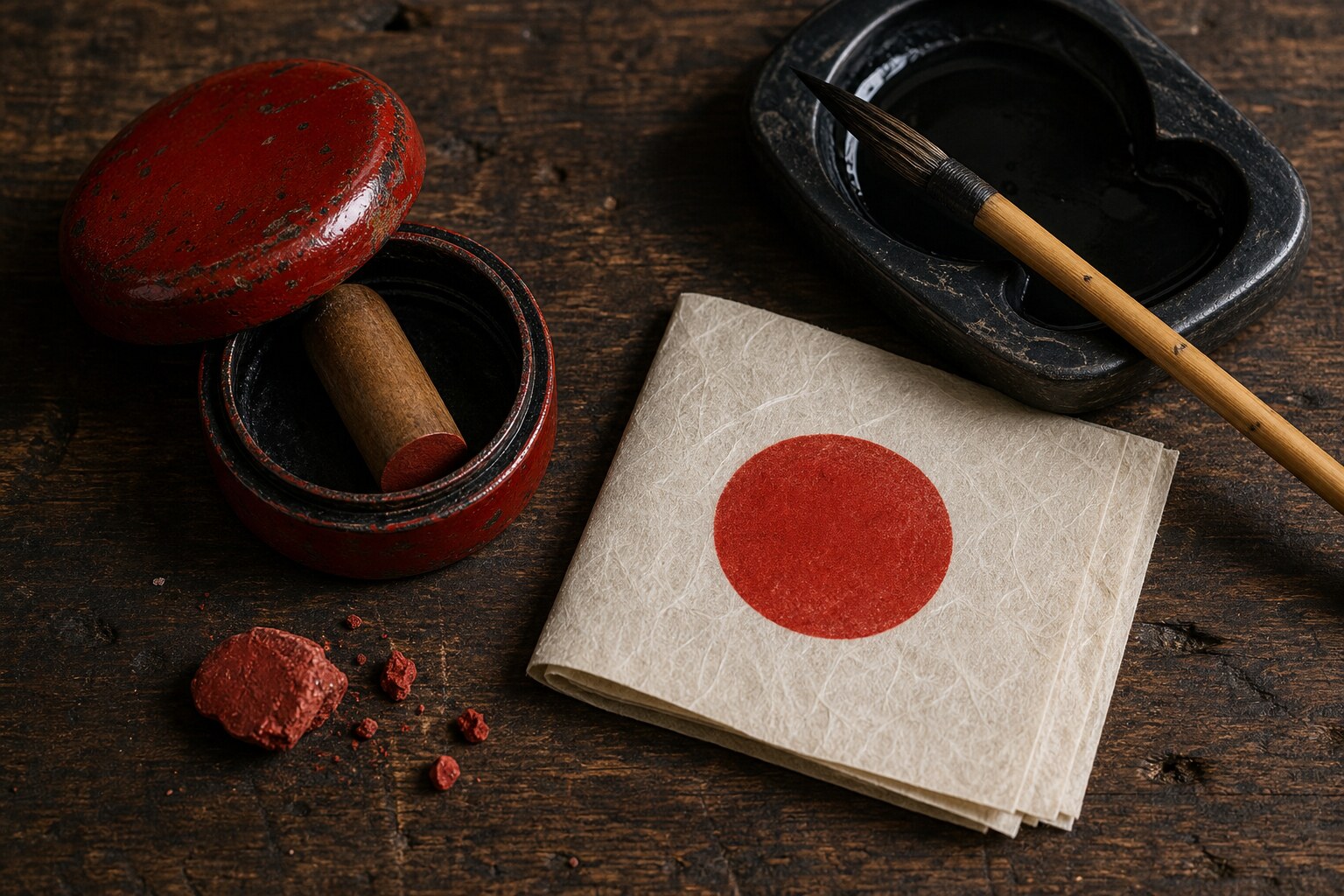 禄寿応穏の朱印・父子の理念(AI生成イメージ)