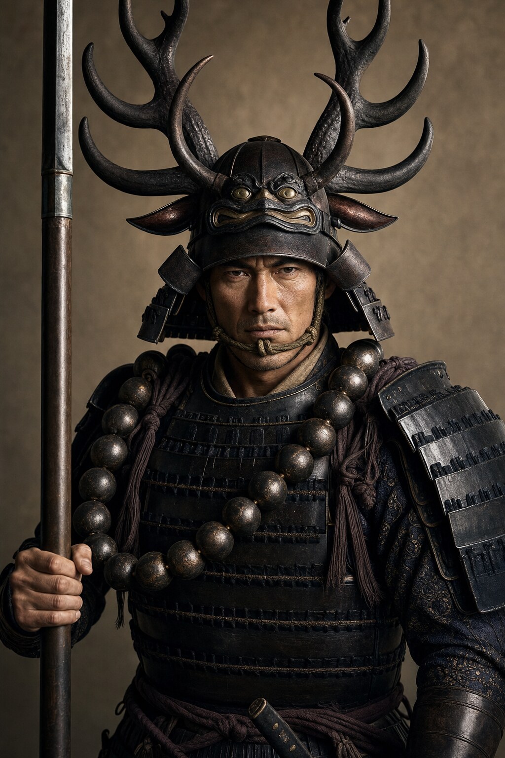 本多忠勝|無傷を謳われた徳川四天王の猛将の肖像(AI生成イメージ)