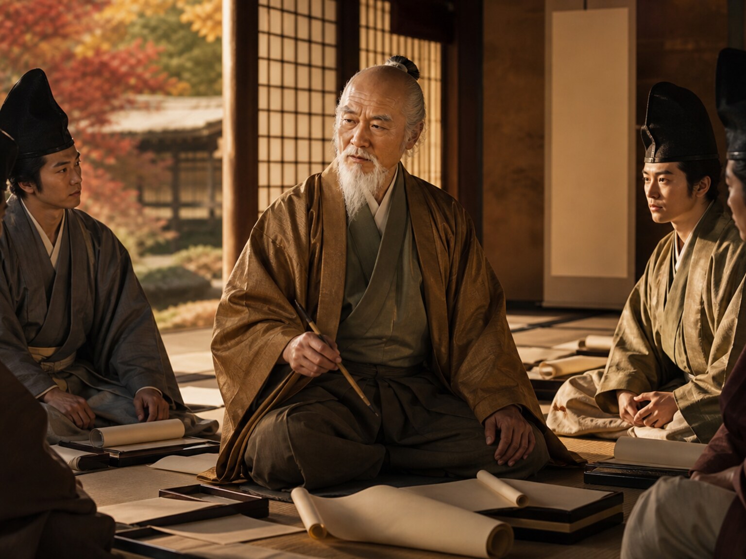京で知の系譜を次代へ託す晩年の幽斎