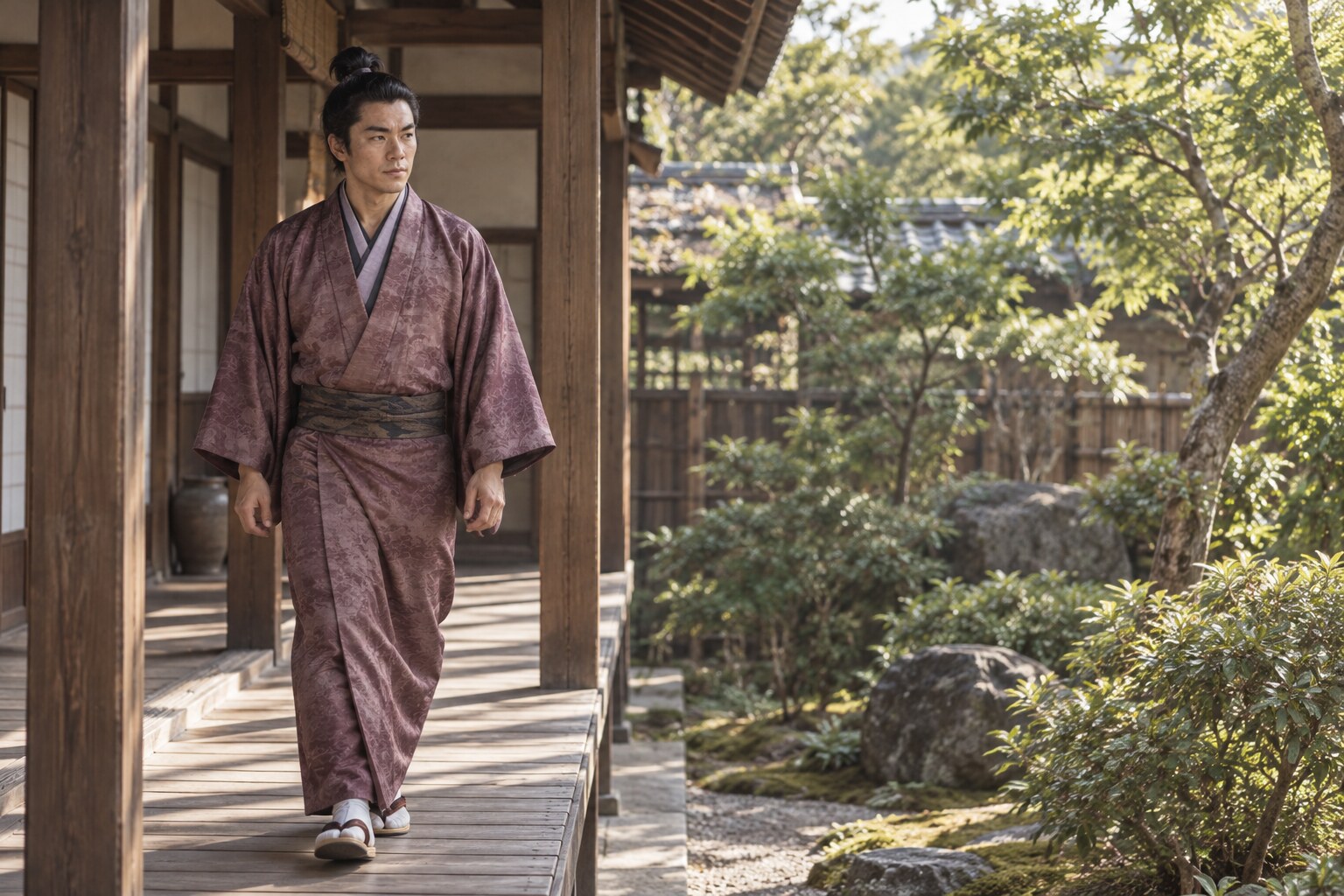 美濃時代の若い一正（想像図）（AI生成イメージ）