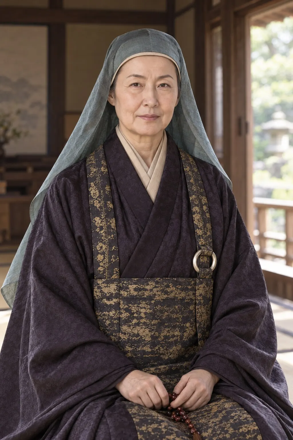 寿桂尼の肖像（AI生成イメージ）