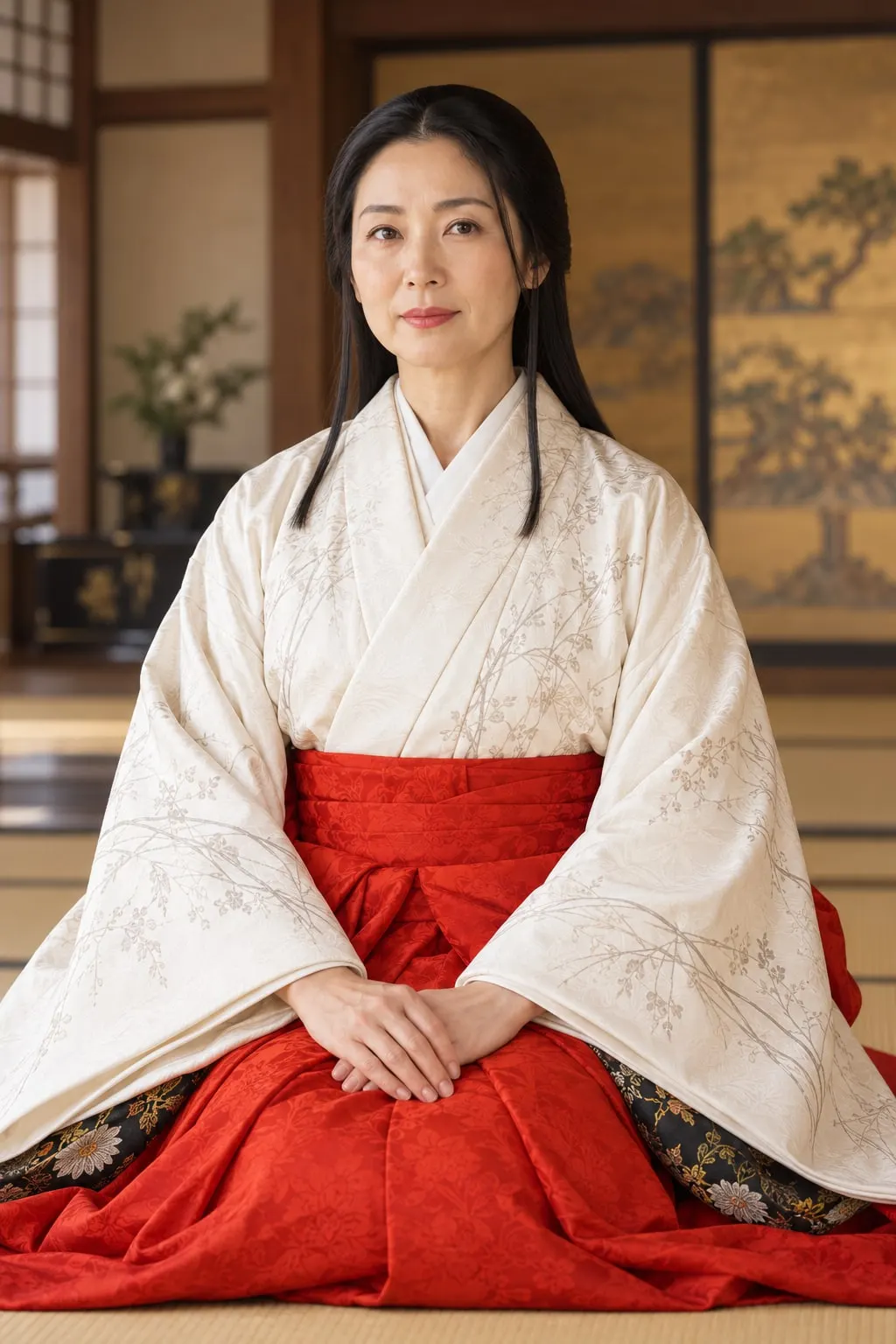 春日局の肖像（AI生成イメージ）