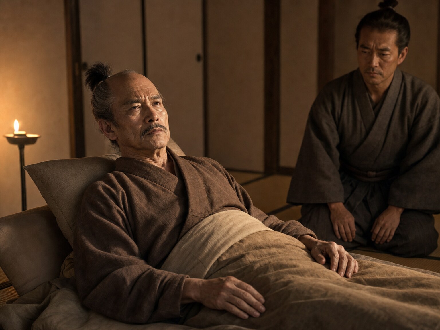 静かに最期を迎える晩年の且元
