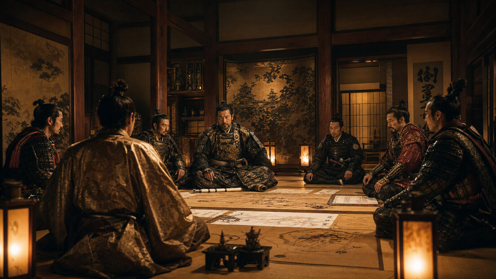 慶長4年・三成襲撃事件(AI生成イメージ)