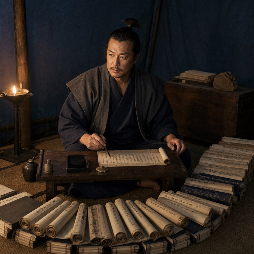 太平記吉川元春筆 — 月山富田陣中の書写