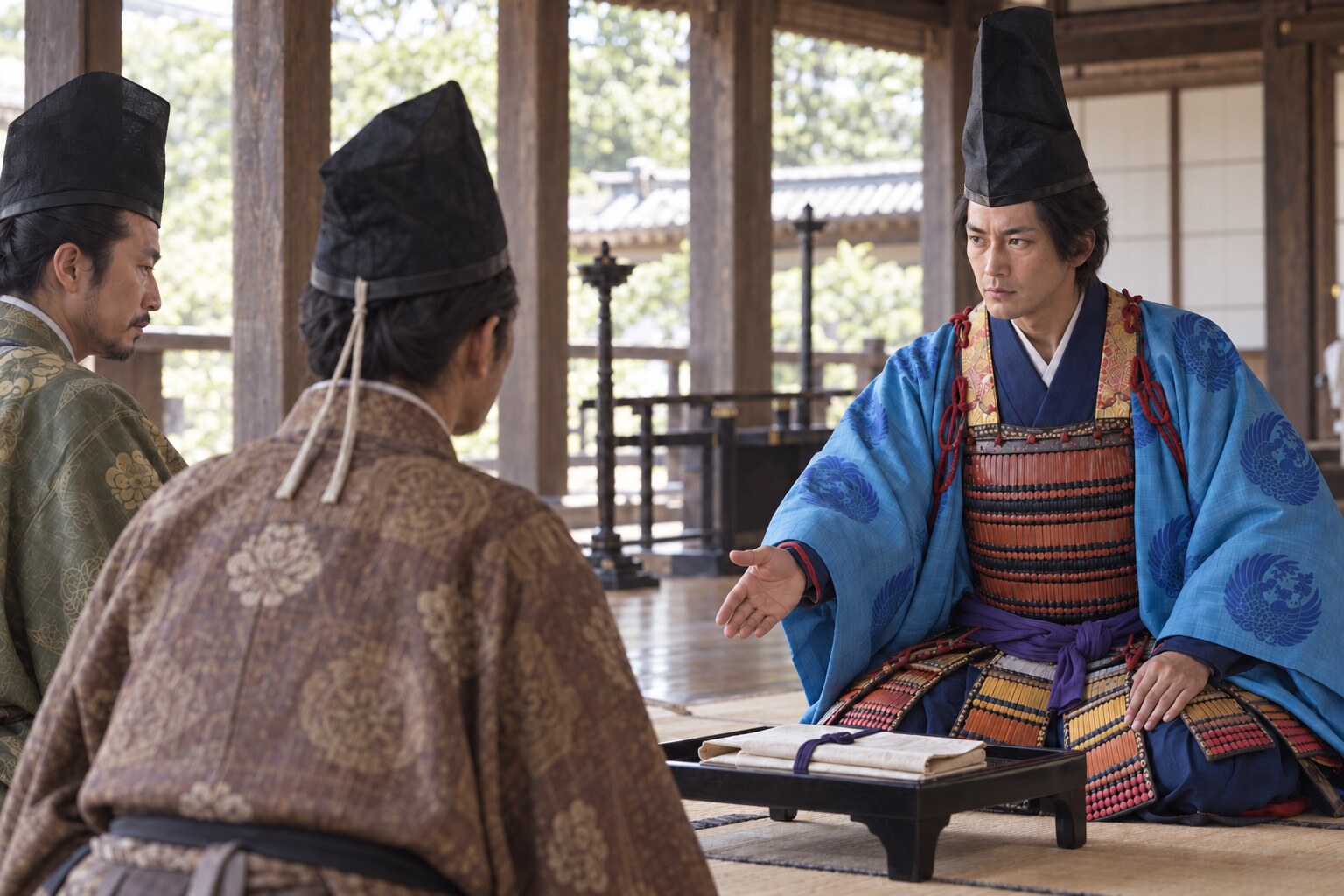 養子縁組をめぐる評議をイメージした想像図(AI生成イメージ)