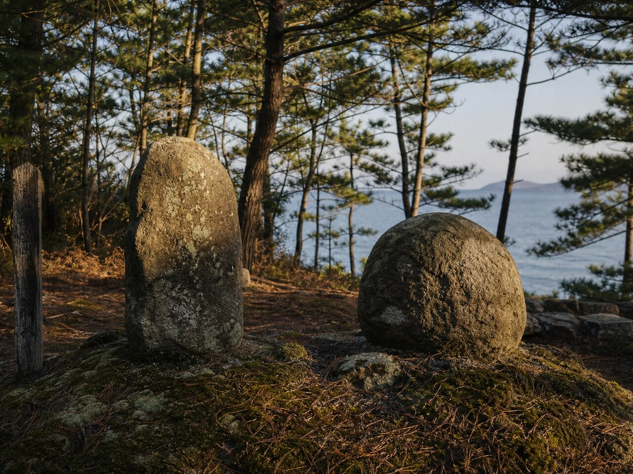 答志島の胴塚と守隆の墓銘