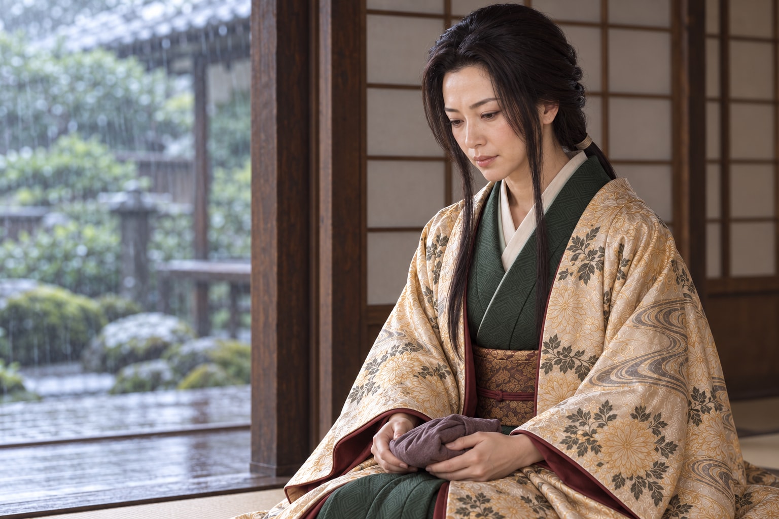 二人の息子の歩みを見届けた中年期の光を描く想像復元(AI生成)(AI生成イメージ)