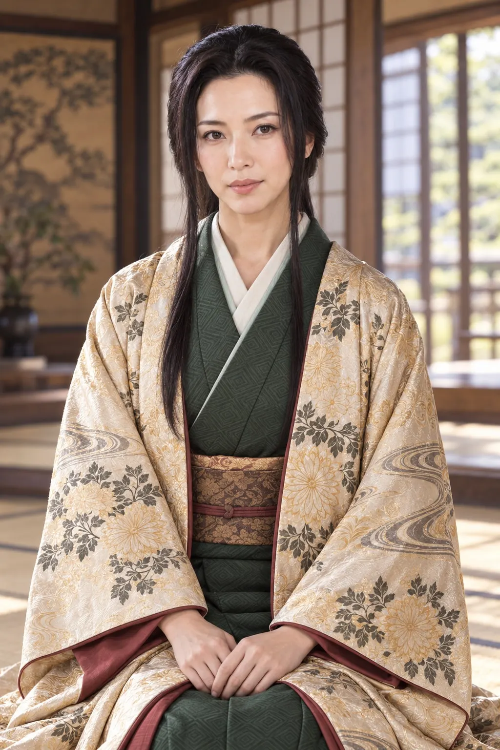 光姫(櫛橋光)の肖像(AI生成イメージ)