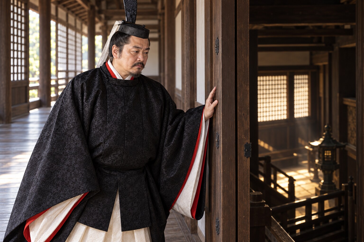 妙立寺を題材にした利常の創作情景。訪問場面や仕掛けを再現したものではない(AI生成イメージ)