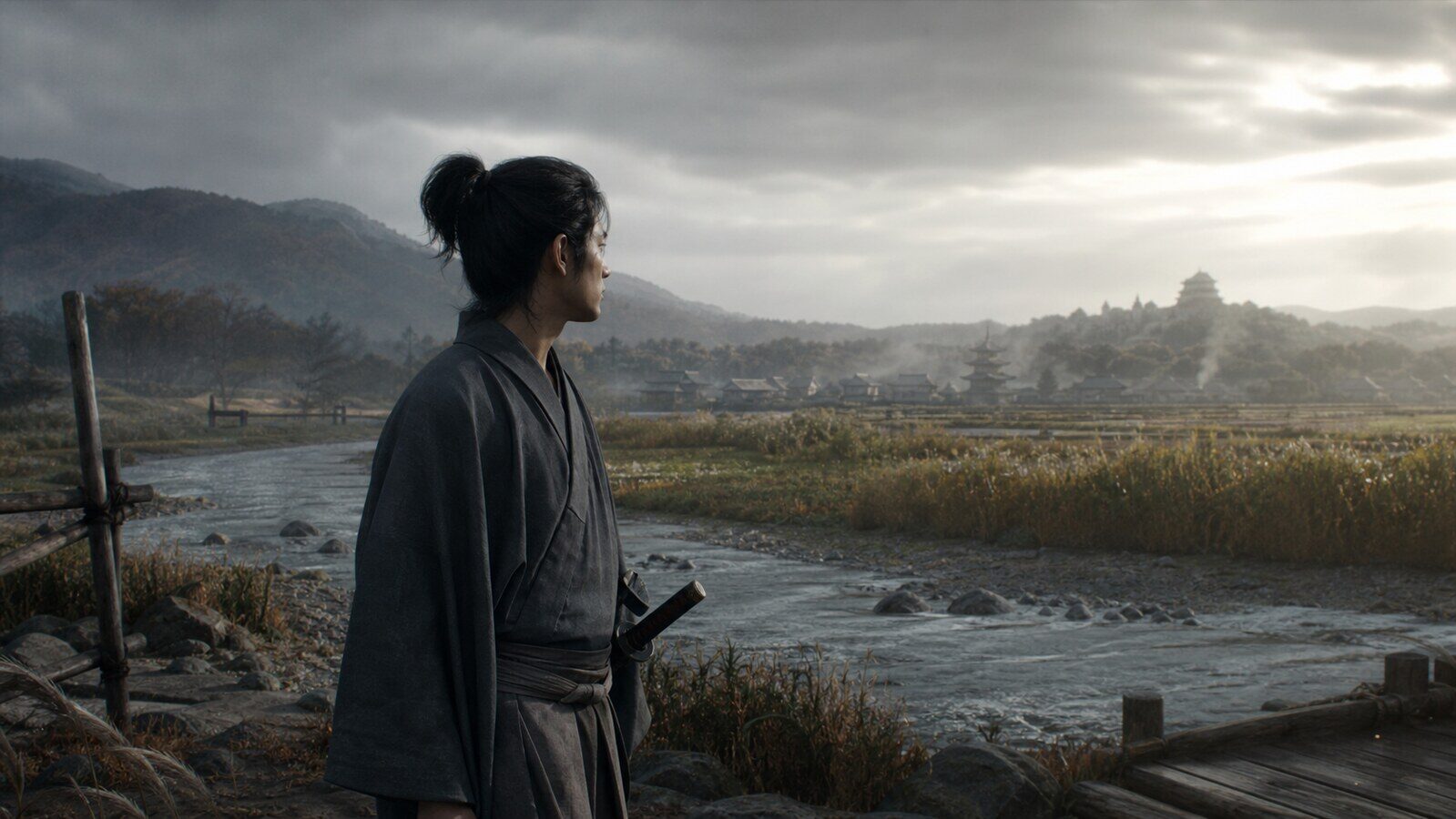 山城西岡の在地武士・若き松永久秀（AI生成イメージ）