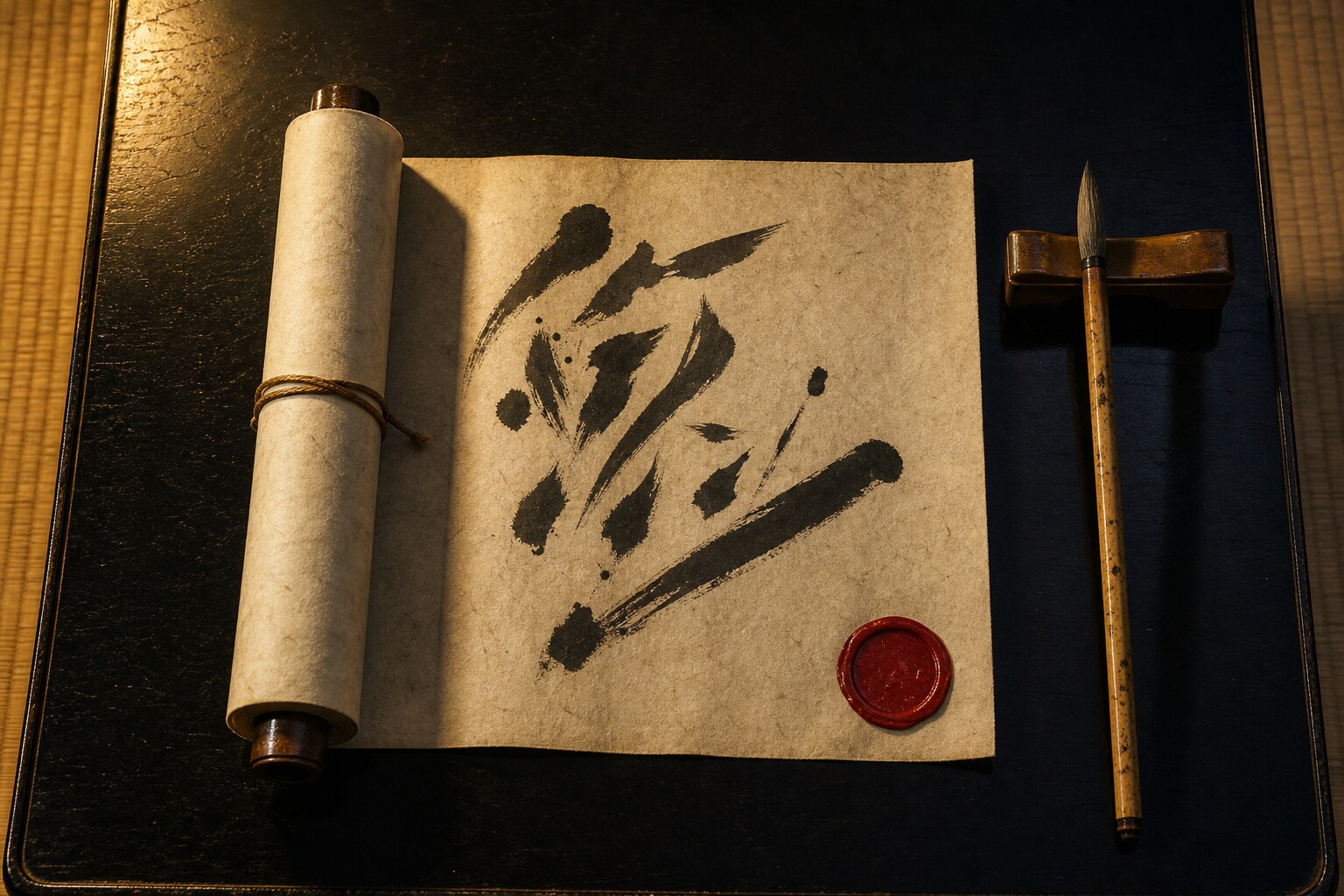 天正13年閏8月の秀吉朱印状(古文書集に伝わる追放令)(AI生成イメージ)
