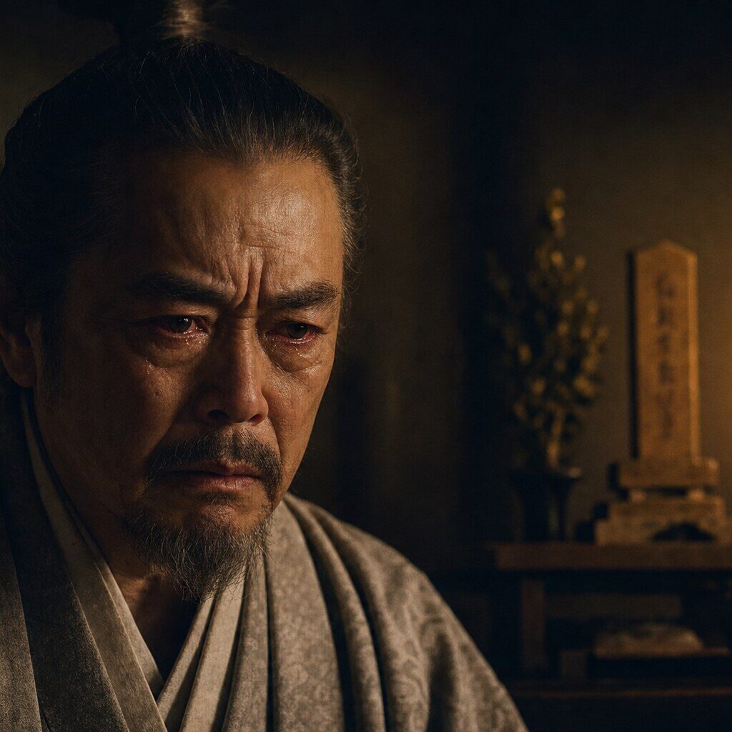 隆元の墓所・洞春寺(AI生成イメージ)