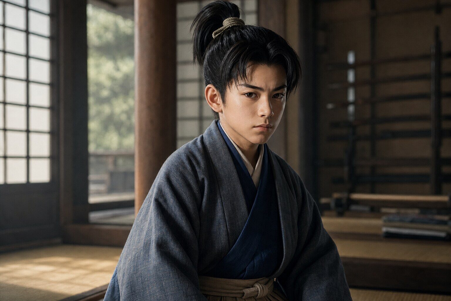 武門・森家の三男として美濃金山に生まれた蘭丸(AI生成イメージ)