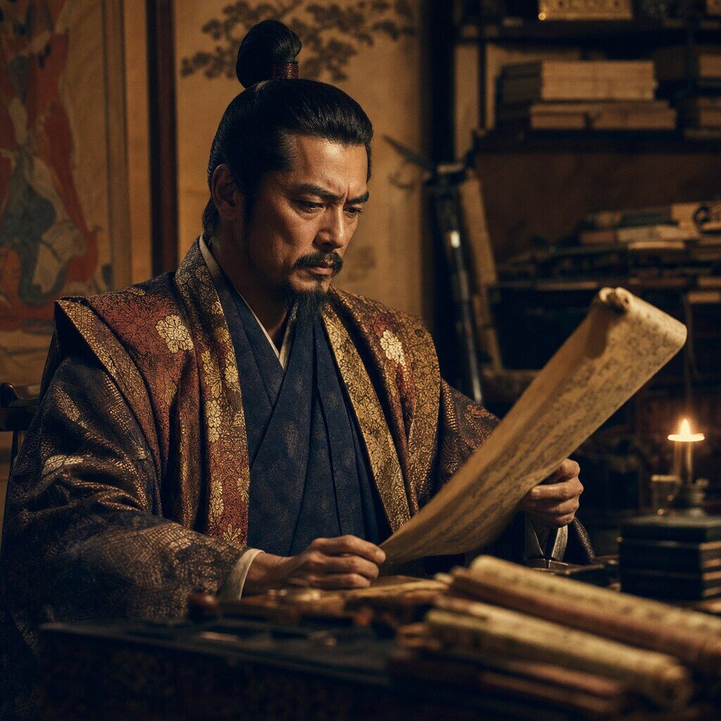 直江状写本の一節(AI生成イメージ)