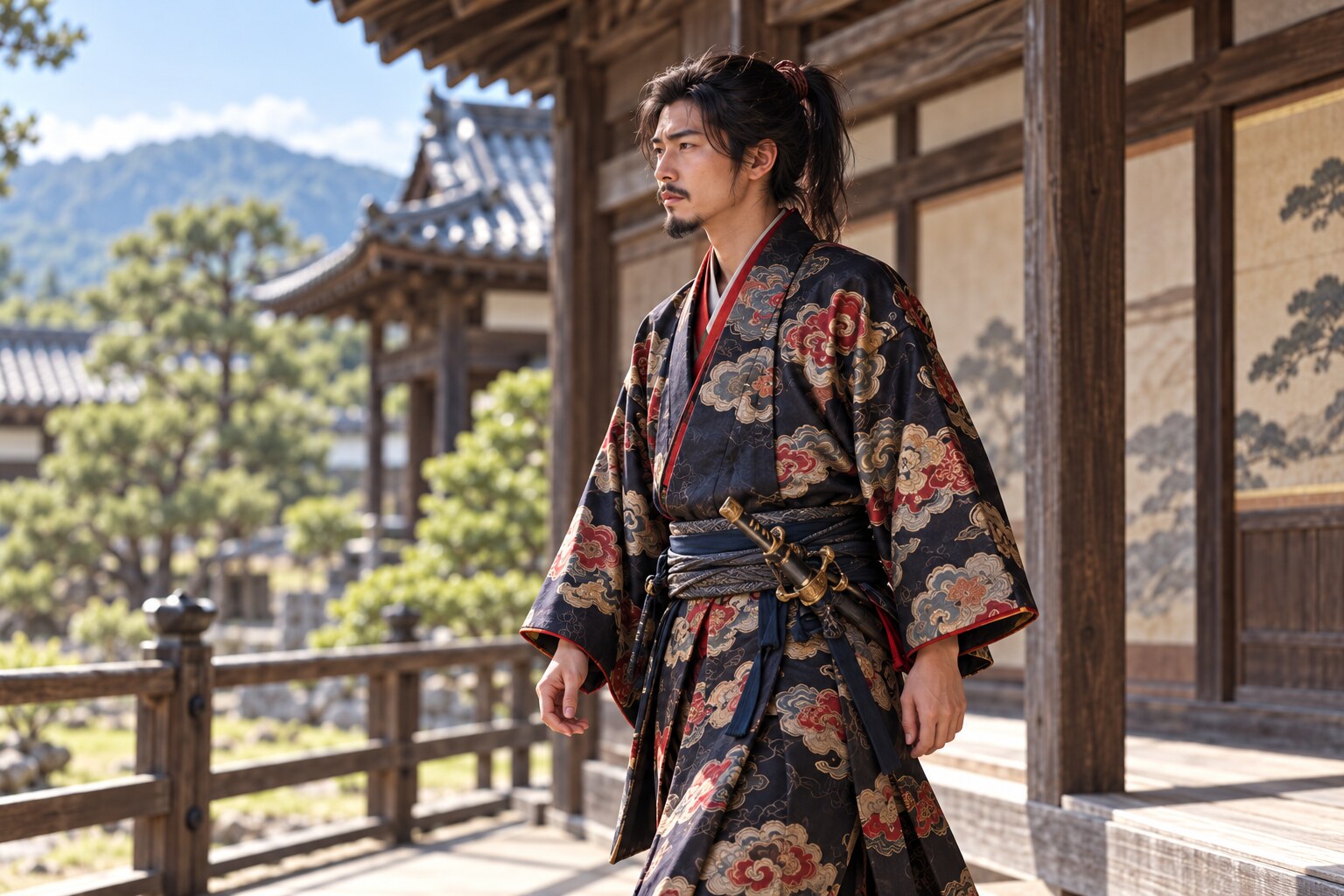 武田家に生まれた若い盛信を描く想像図（AI生成）（AI生成イメージ）