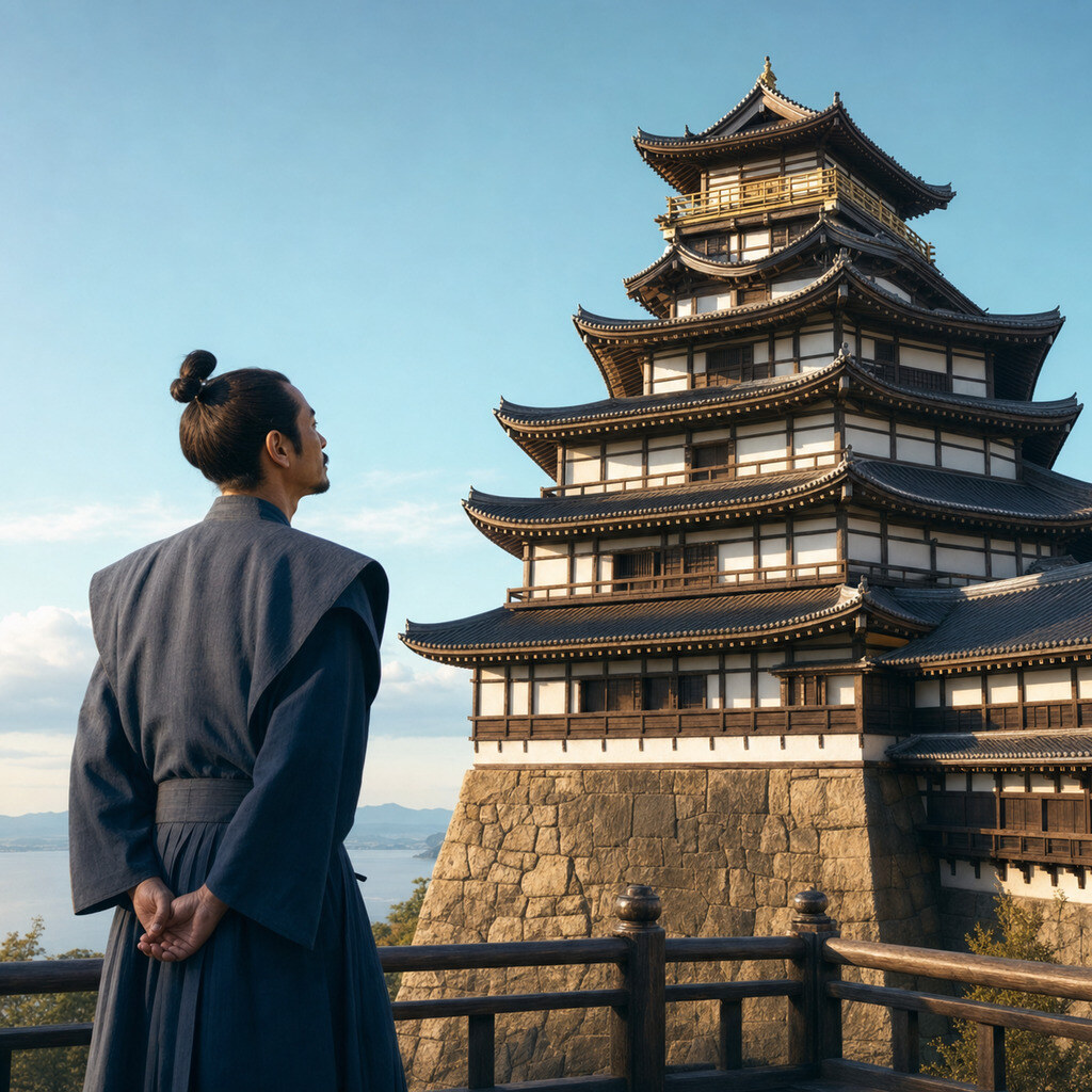 安土天主完成——普請奉行と完成式