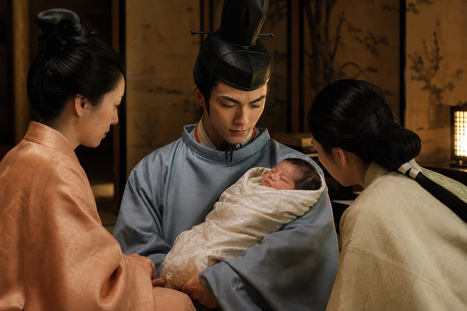 信長の嫡孫・信忠の嫡男として生まれた三法師(AI生成イメージ)