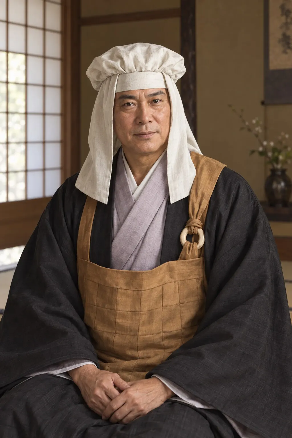 織田長益の肖像(AI生成イメージ)
