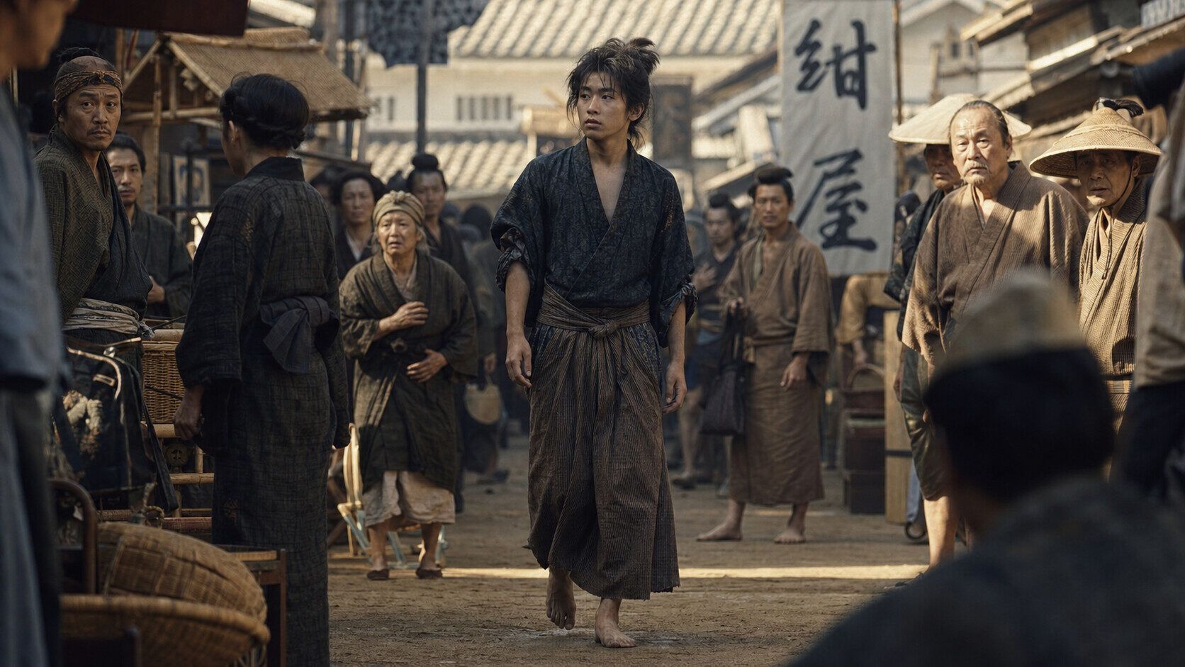 少年期の信長・那古野城（AI生成イメージ）