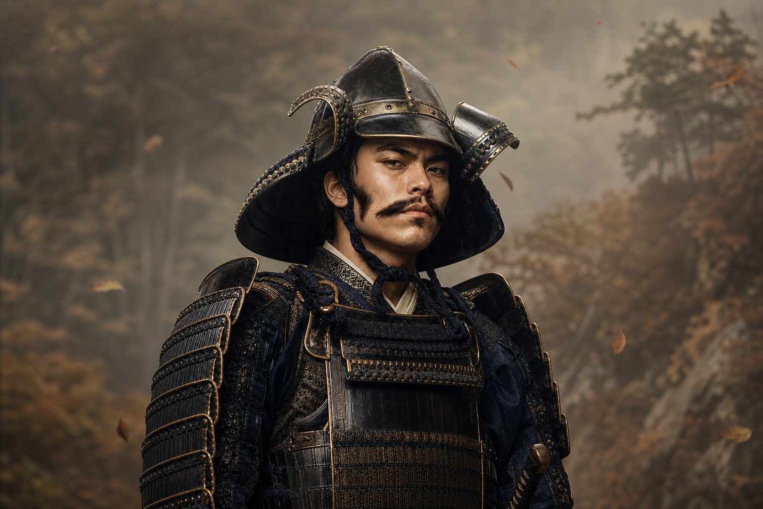 天正元年(1573年)、越前にて落命した斎藤龍興。享年26歳(AI生成イメージ)
