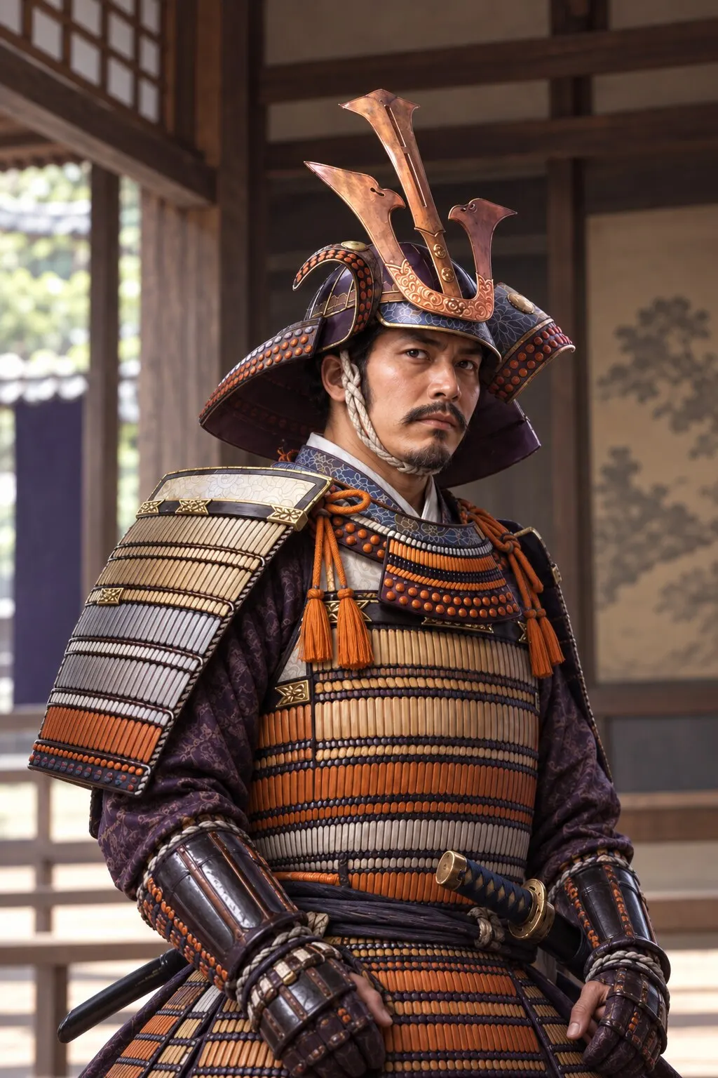 斎藤義龍の肖像(AI生成イメージ)