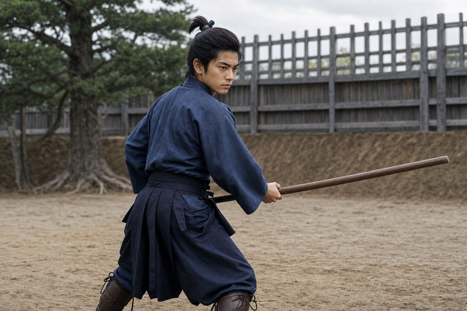 元服した若武者・又七郎（AI生成イメージ）