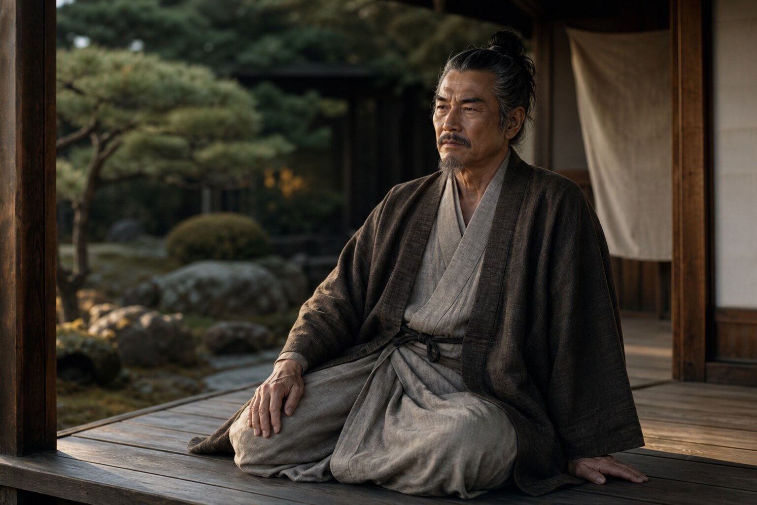 大隅国分で隠居した晩年の義久。慶長16年(1611年)に79歳で没した(AI生成イメージ)