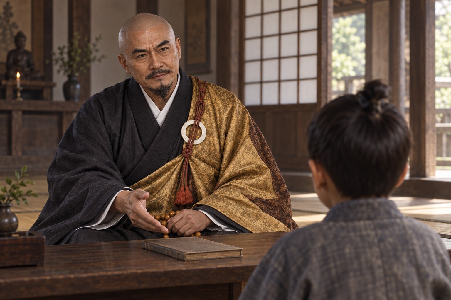 竹千代への教育伝承をもとにした想像図(AI生成イメージ)