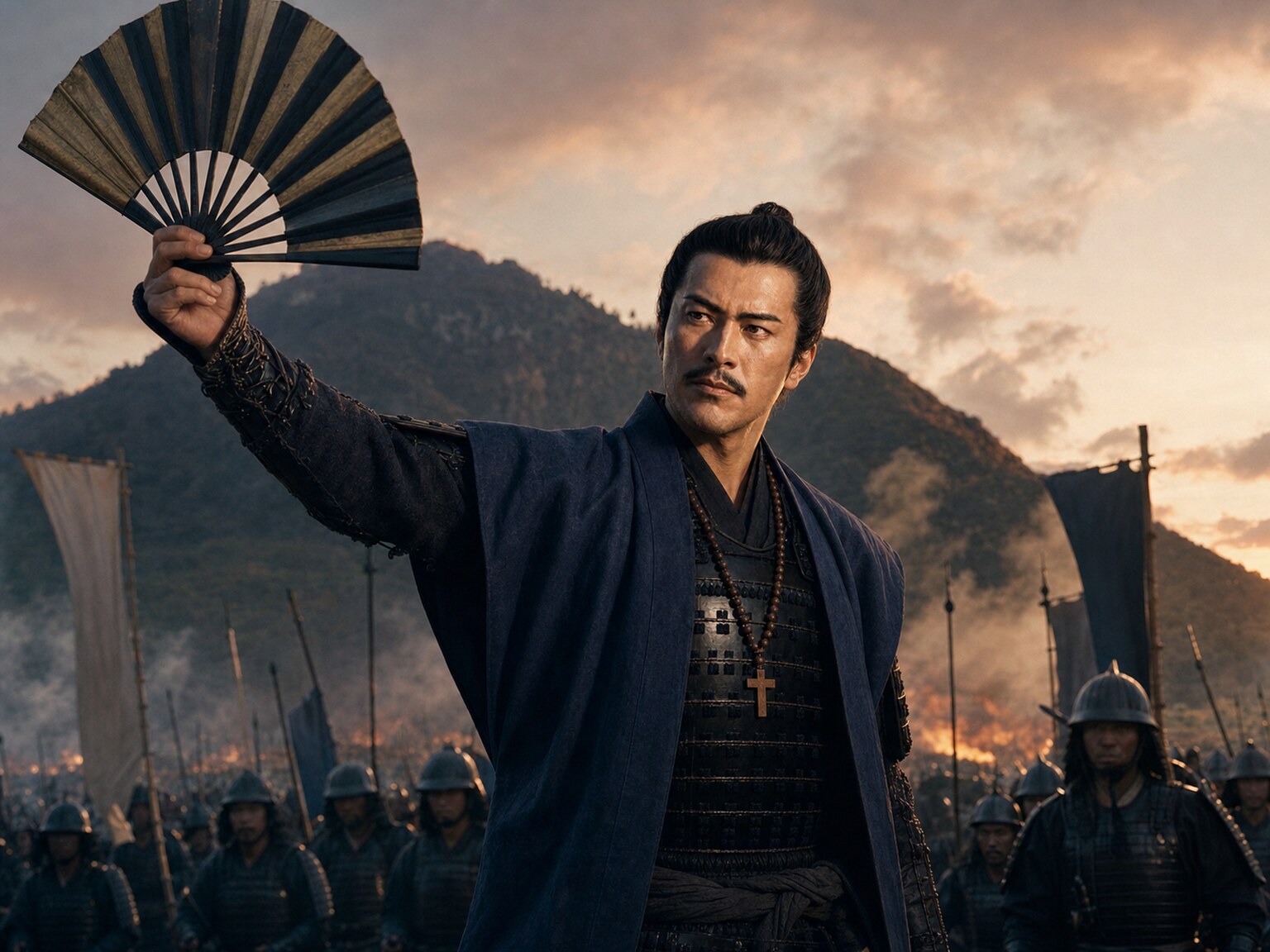 山崎の戦いで先陣を切る右近