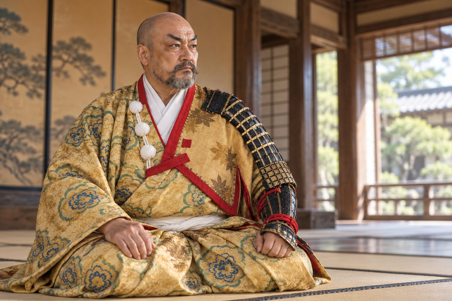 勝頼の時代を迎えた信廉の想像図（AI生成イメージ）