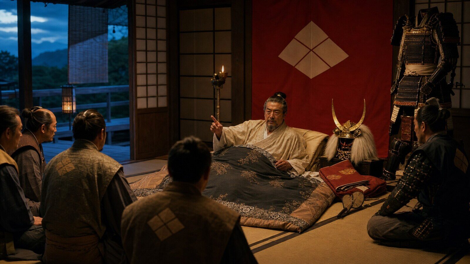 駒場・信玄最期の地(AI生成イメージ)