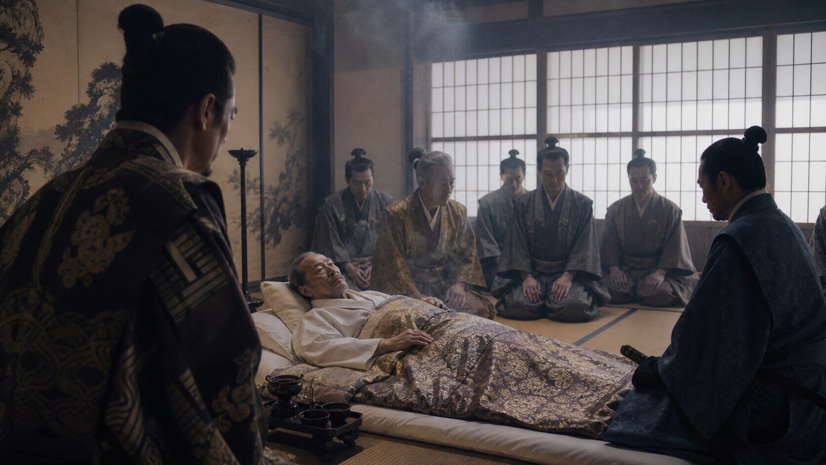 晩年の秀長・大和郡山城（AI生成イメージ）