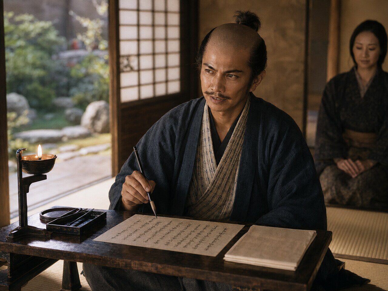 秀吉とねねの手紙(AI生成イメージ)