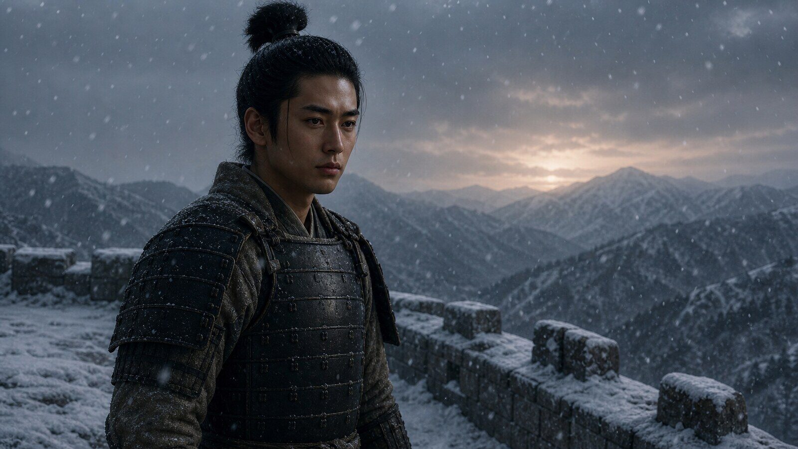 武田の離反と雪に阻まれる北条援軍（AI生成イメージ）