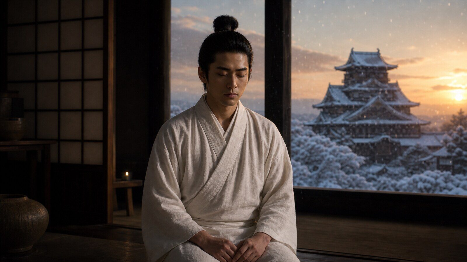 鮫ヶ尾城の裏切りと景虎の最期（AI生成イメージ）